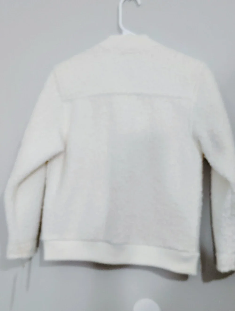 Cat & Jack Cream Sherpa Bomber Jacket